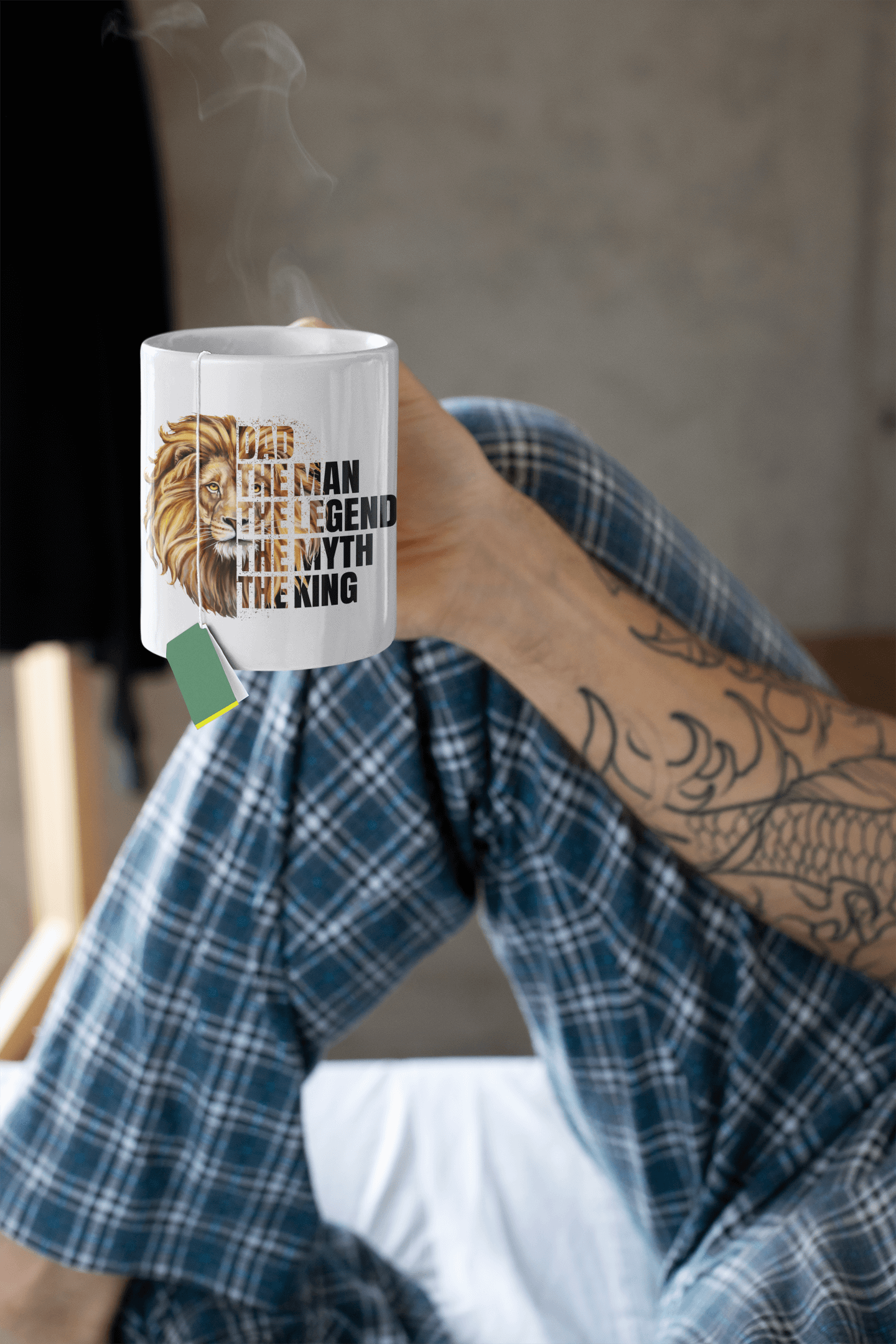 Father's Day Gift, Dad Mug, Gift For Dad, Lion Mug, The King, Dad Gift, Ceramic 11oz Mug, Gifts For Him, Birthday Gift
