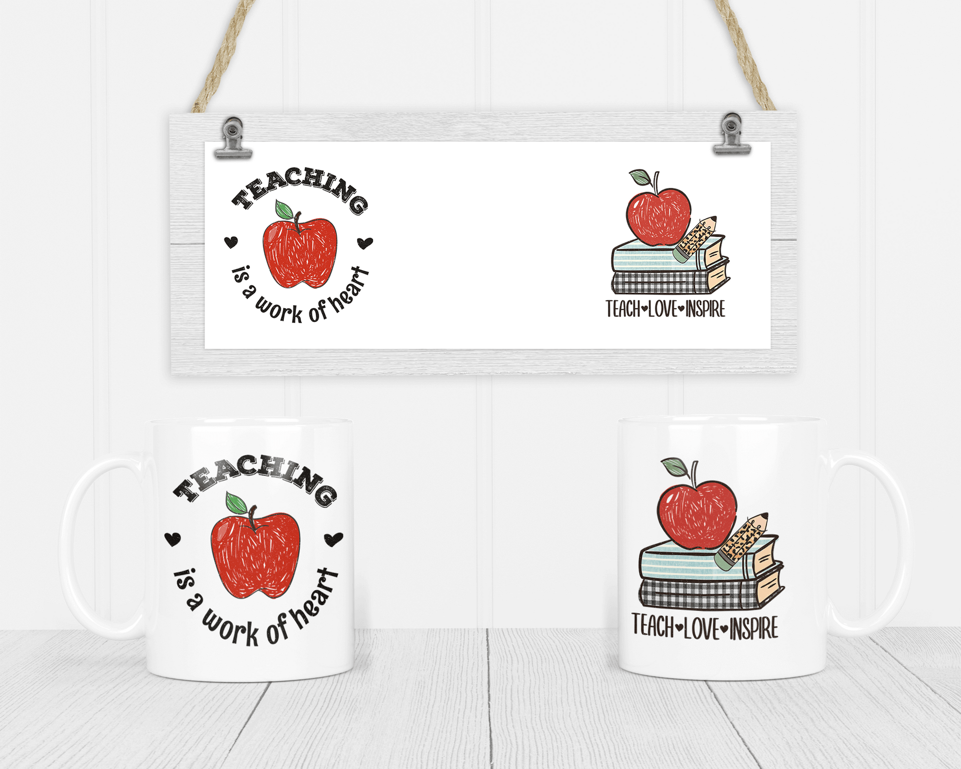 Teaching is a Work Of Heart Mug, Motivational Mug, Teacher Gift, Teacher Leaving Gift, Gifts for Teachers, Inspirational Gifts, Positivity Quote Mug