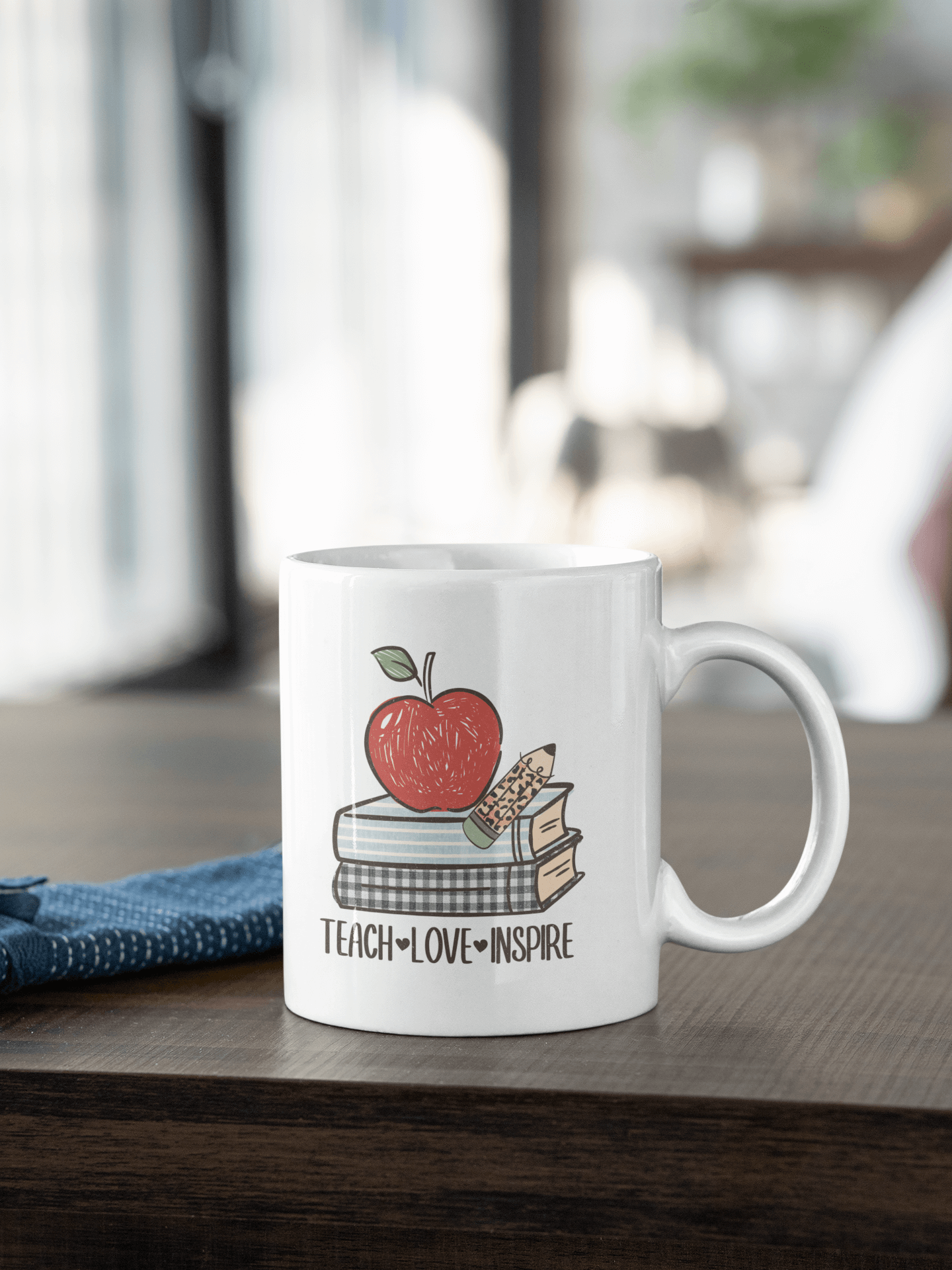 Teaching is a Work Of Heart Mug, Motivational Mug, Teacher Gift, Teacher Leaving Gift, Gifts for Teachers, Inspirational Gifts, Positivity Quote Mug