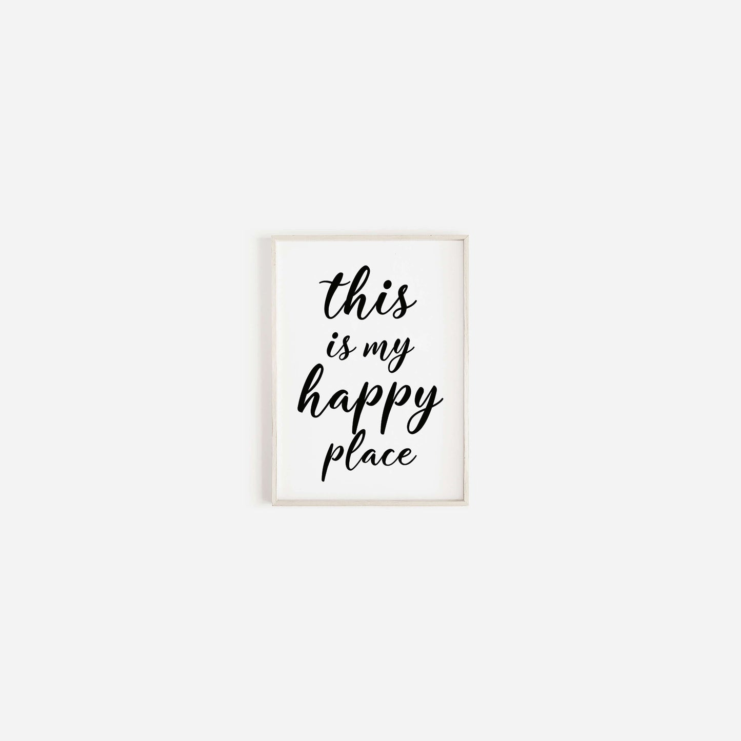 This is My Happy Place Print, Modern Home Decor, Funny Wall Art, Quote Print, Wall Art