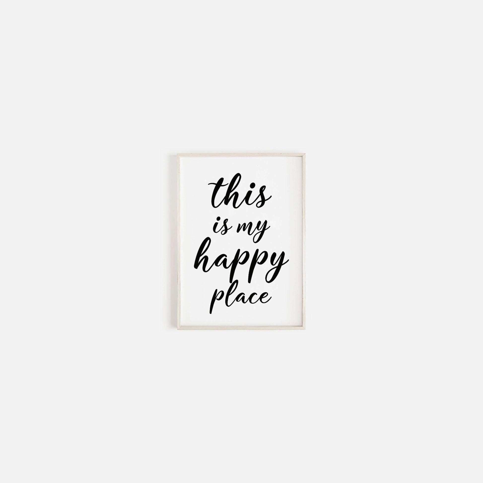 This is My Happy Place Print, Modern Home Decor, Funny Wall Art, Quote Print, Wall Art