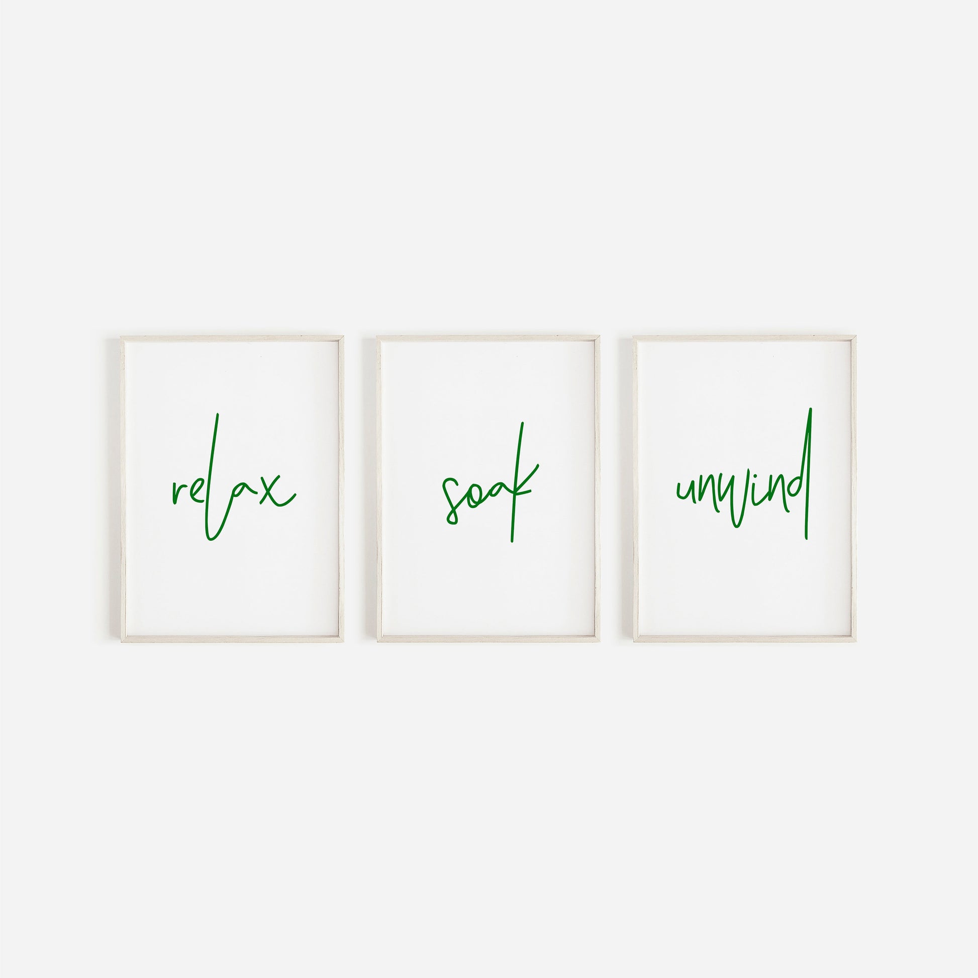 Bathroom Prints, Relax Soak Unwind, Set Of 3, Bathroom Wall Art, Bathroom Decor, Bathroom Art, Home Decor, Relax and Unwind Prints, Bathroom