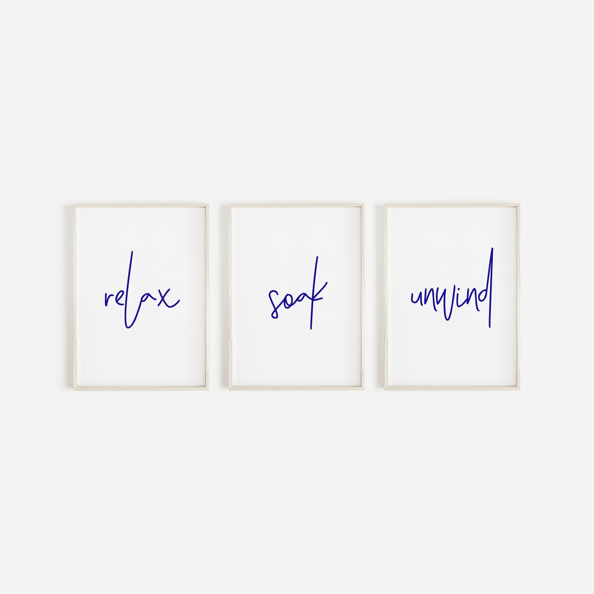 Bathroom Prints, Relax Soak Unwind, Set Of 3, Bathroom Wall Art, Bathroom Decor, Bathroom Art, Home Decor, Relax and Unwind Prints, Bathroom