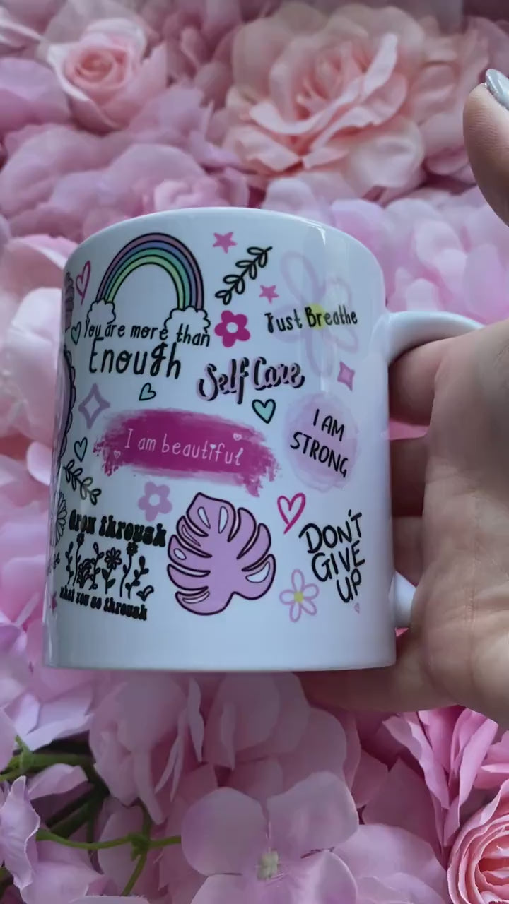Positive Affirmation Mug,Cup of Positivity,Motivational Mug,Self Love Mug,11oz Ceramic Mug,Best Friend Gift,Gifts for Her,Inspirational gift