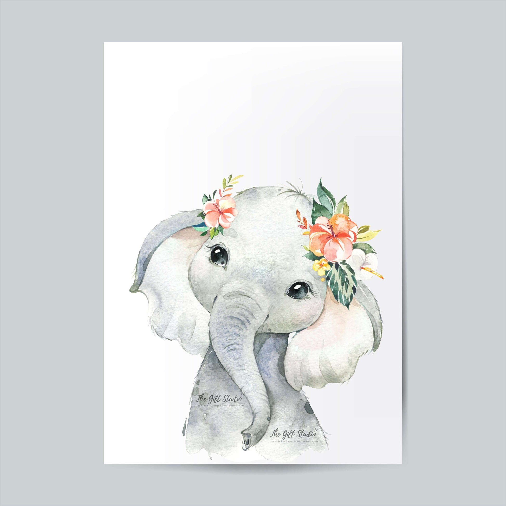 Safari Animals Baby Girls Nursery Set, Safari Nursery Decor, Animal Nursery Prints, Nursery wall art, Set of Nursery Prints, Pink Flowers