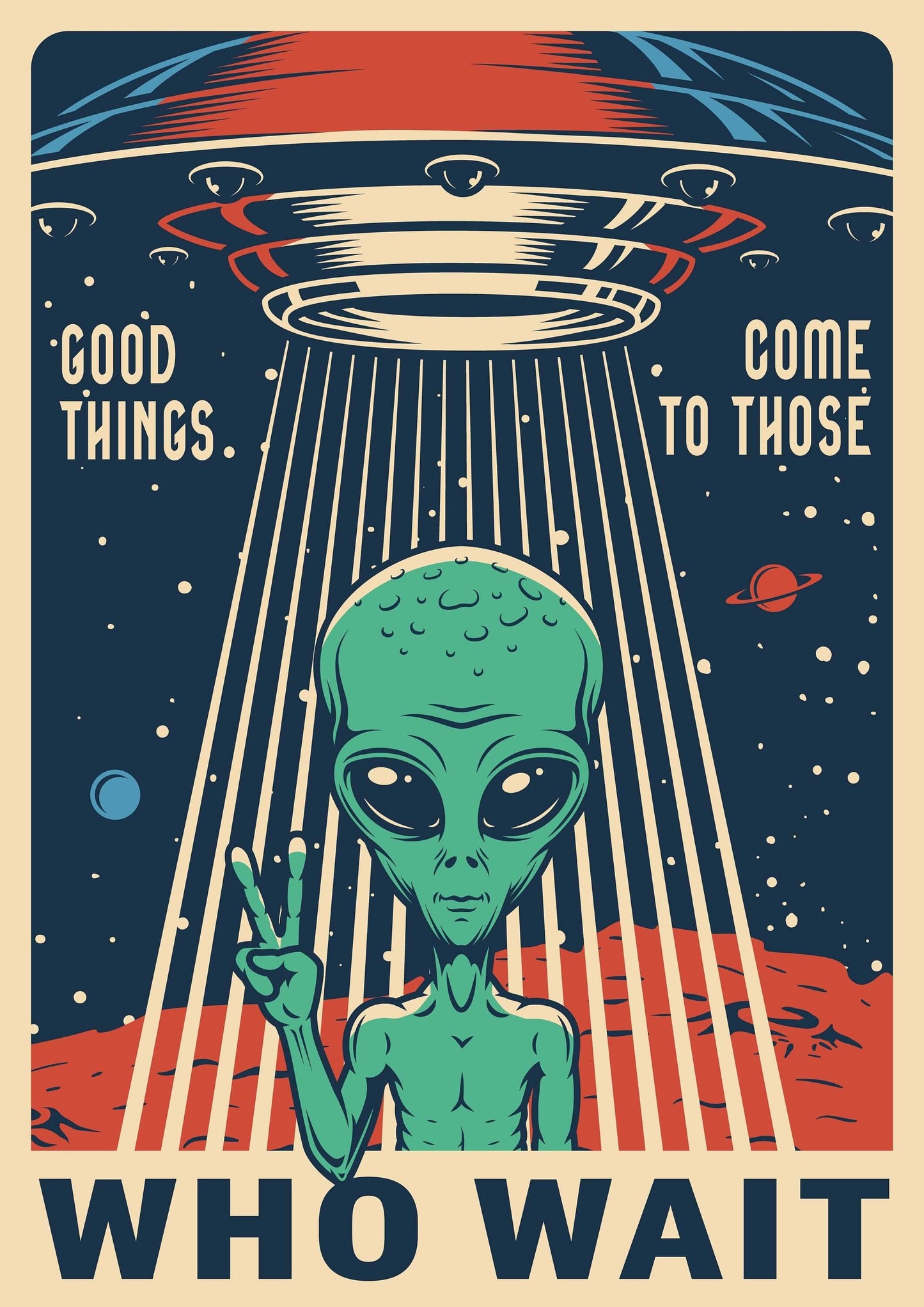 Retro Space Poster, Space Travel Poster, Space Wall Art, Retro Space Prints, Space Travel Print, Space Illustration, Alien Poster