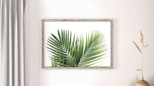 Tropical Leaves Print, Wall Art, Home Decor, Bathroom Decor, Botanical Illustration, Tropical, Leaf Print, Bathroom Prints, Home Prints