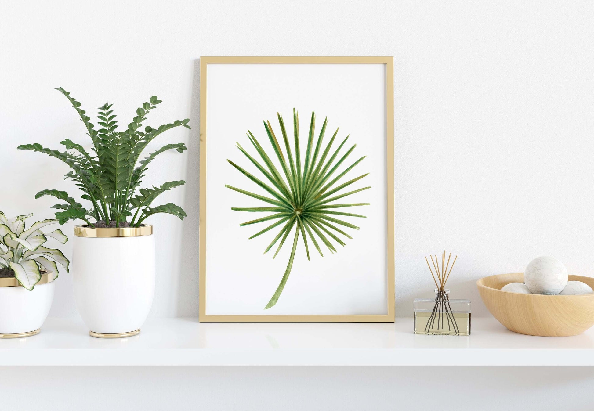 Tropical Abstract Print, Wall Art, Home Decor, Bathroom Decor, Botanical Illustration, Tropical, Leaf Print, Bathroom Prints, Home Prints