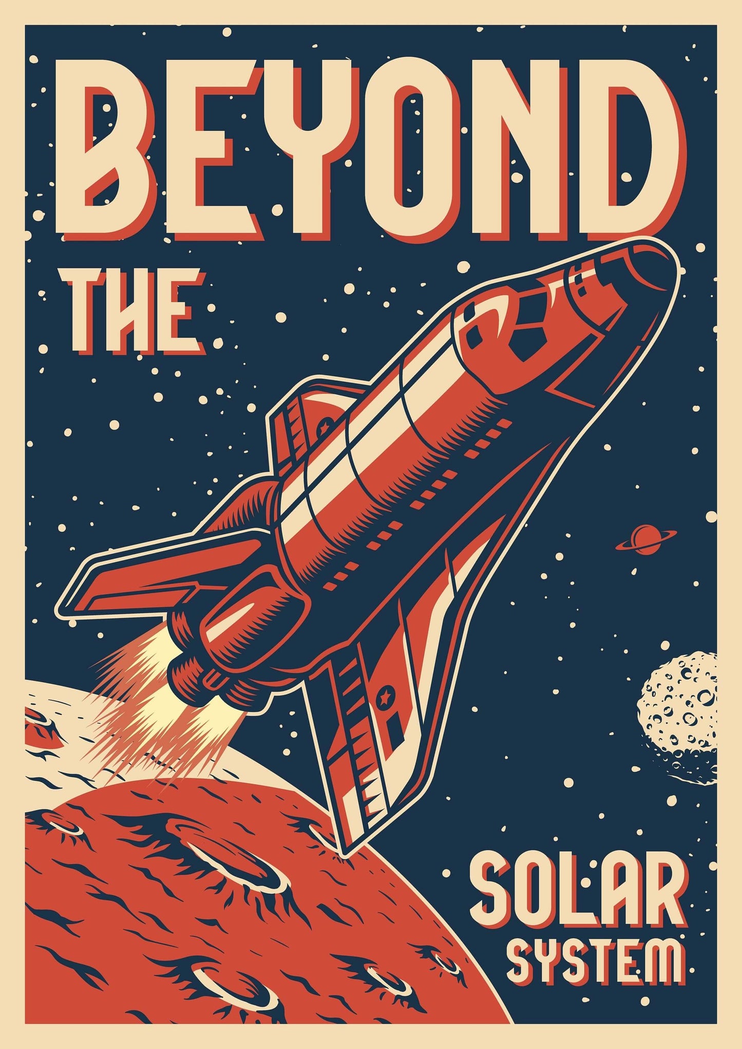 Retro Space Poster, Space Travel Poster, Space Wall Art, Retro Space Prints, Space Travel Print, Space Illustration, Alien Poster