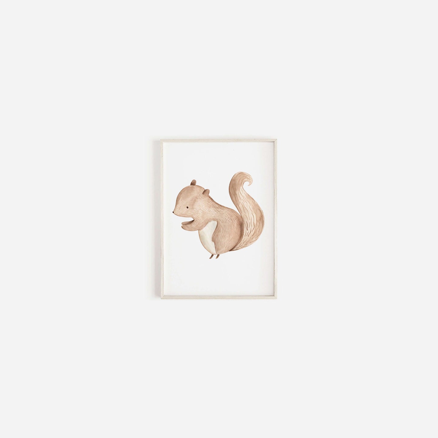 Woodland Squirrel Animal Print, Nursery Decor, Watercolour Prints, Nursery Animal Prints,Nursery Illustrations,Boys And Girls Nursery Prints