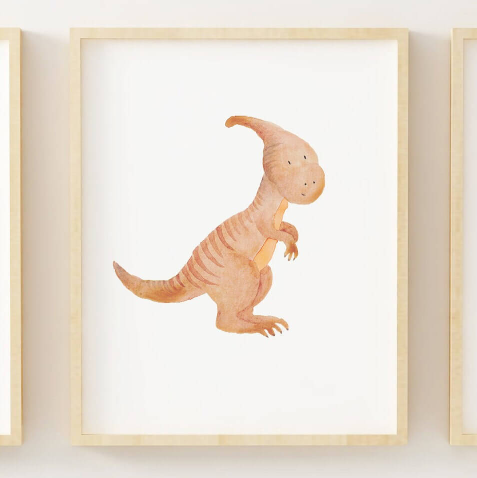 Nursery Wall Art, Nursery Decor, Watercolour Prints, Dinosaur Wall Art, Dinosaur Bedroom Prints, Children's Wall Art, Nursery Prints