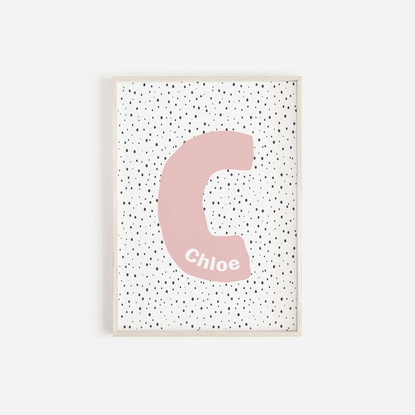 Personalised Girls Initial Print, Name Print, Nursery Wall Art, Nursery Decor, Baby Shower Gift, Scandi Prints, Nursery Prints,Pastel Prints