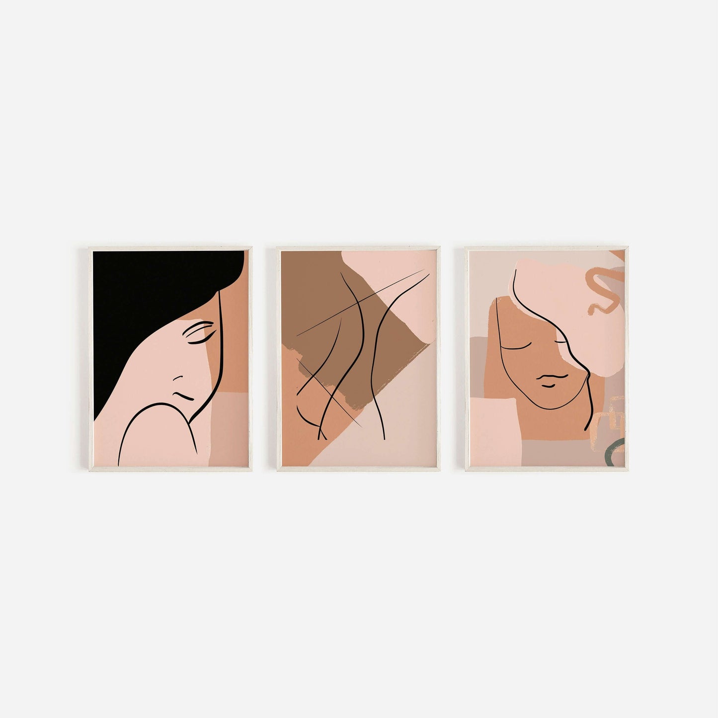 Set Of 3 Abstract Prints, Wall Art, Abstract Wall Art, Home Decor, Home Wall Art, Line Drawing Prints, Modern Wall Art