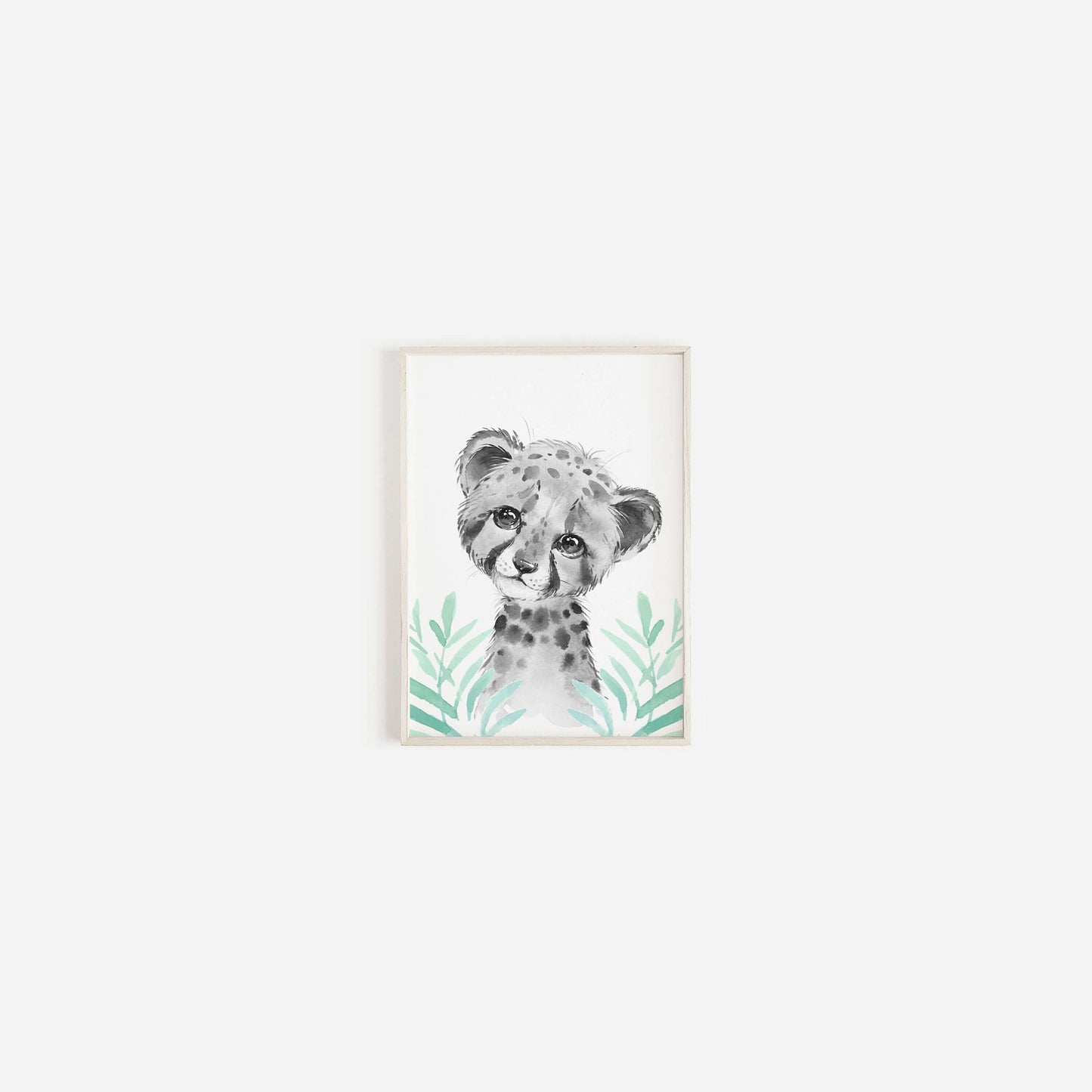 Safari Animal Prints Boys and Girls Nursery Set, Black & White With Foliage, Safari Nursery Decor, Animal Nursery Prints, Nursery Wall Art