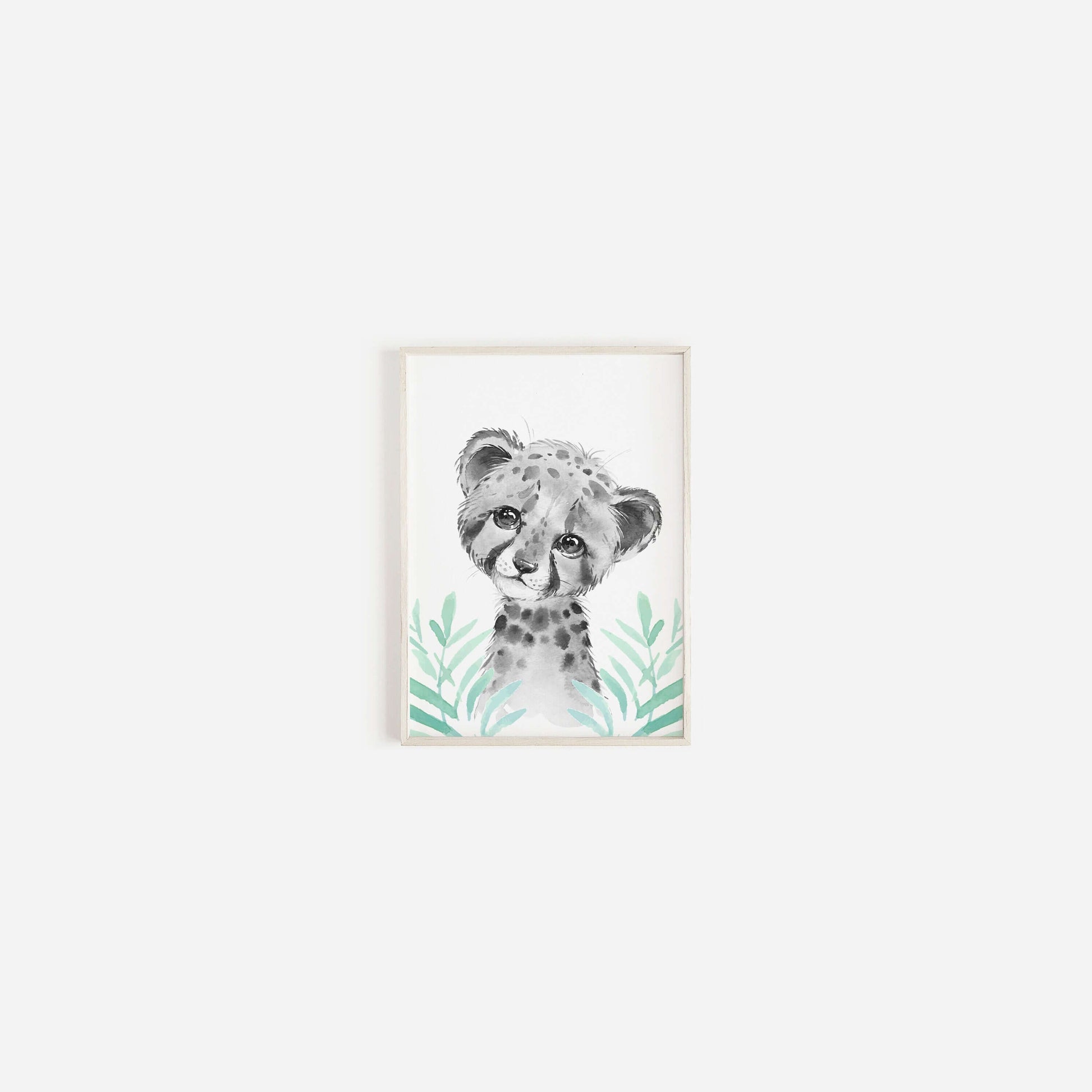 Safari Animal Prints Boys and Girls Nursery Set, Black & White With Foliage, Safari Nursery Decor, Animal Nursery Prints, Nursery Wall Art