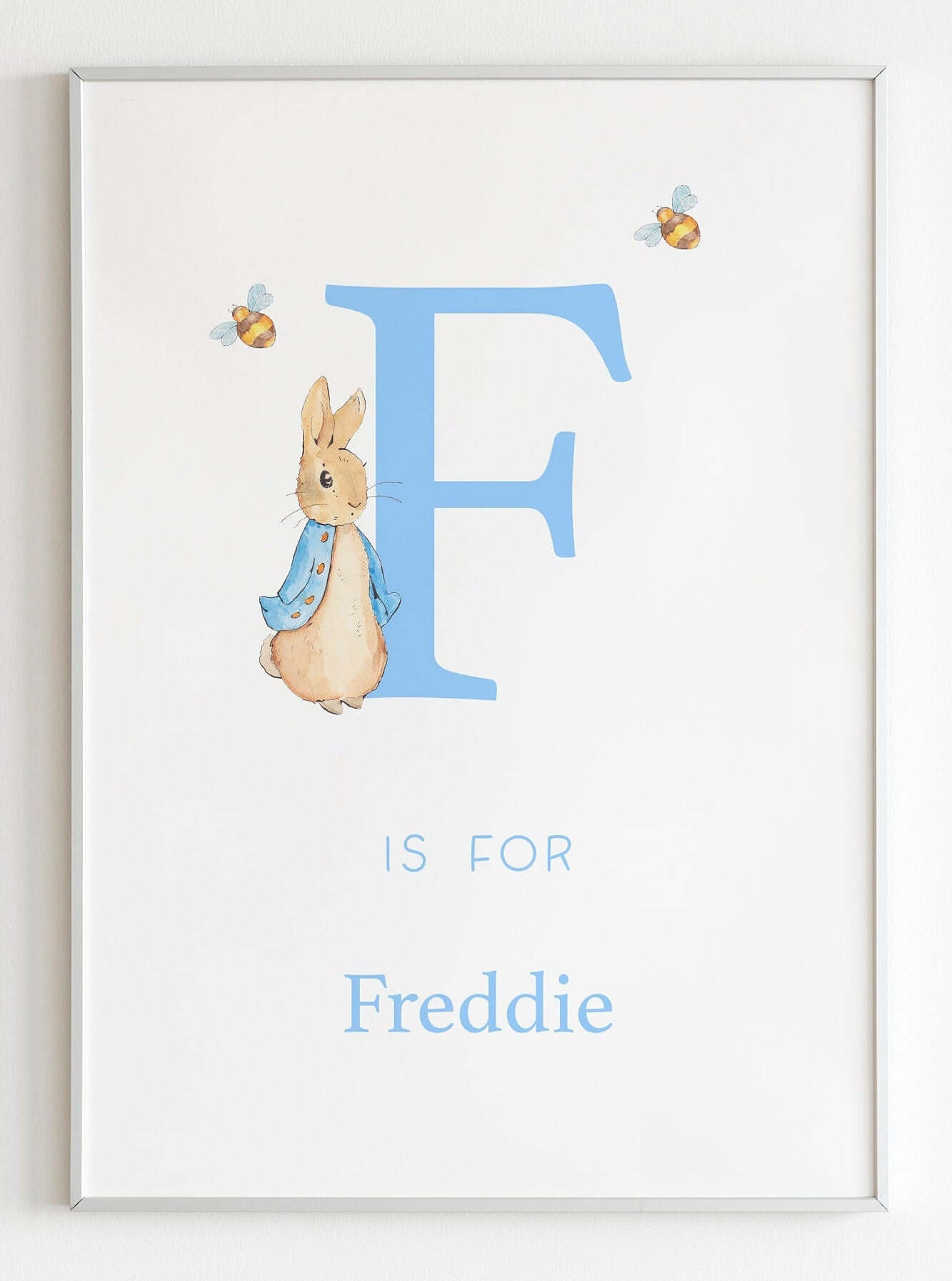 Peter Rabbit Nursery Print, Beatrix Potter Prints, Boys Nursery Print, Bedroom Print, Nursery Decor, Kids Bedroom Art, Baby Name Print
