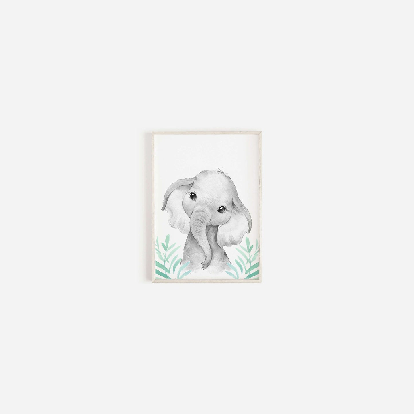 Safari Animal Prints Boys and Girls Nursery Set, Black & White With Foliage, Safari Nursery Decor, Animal Nursery Prints, Nursery Wall Art