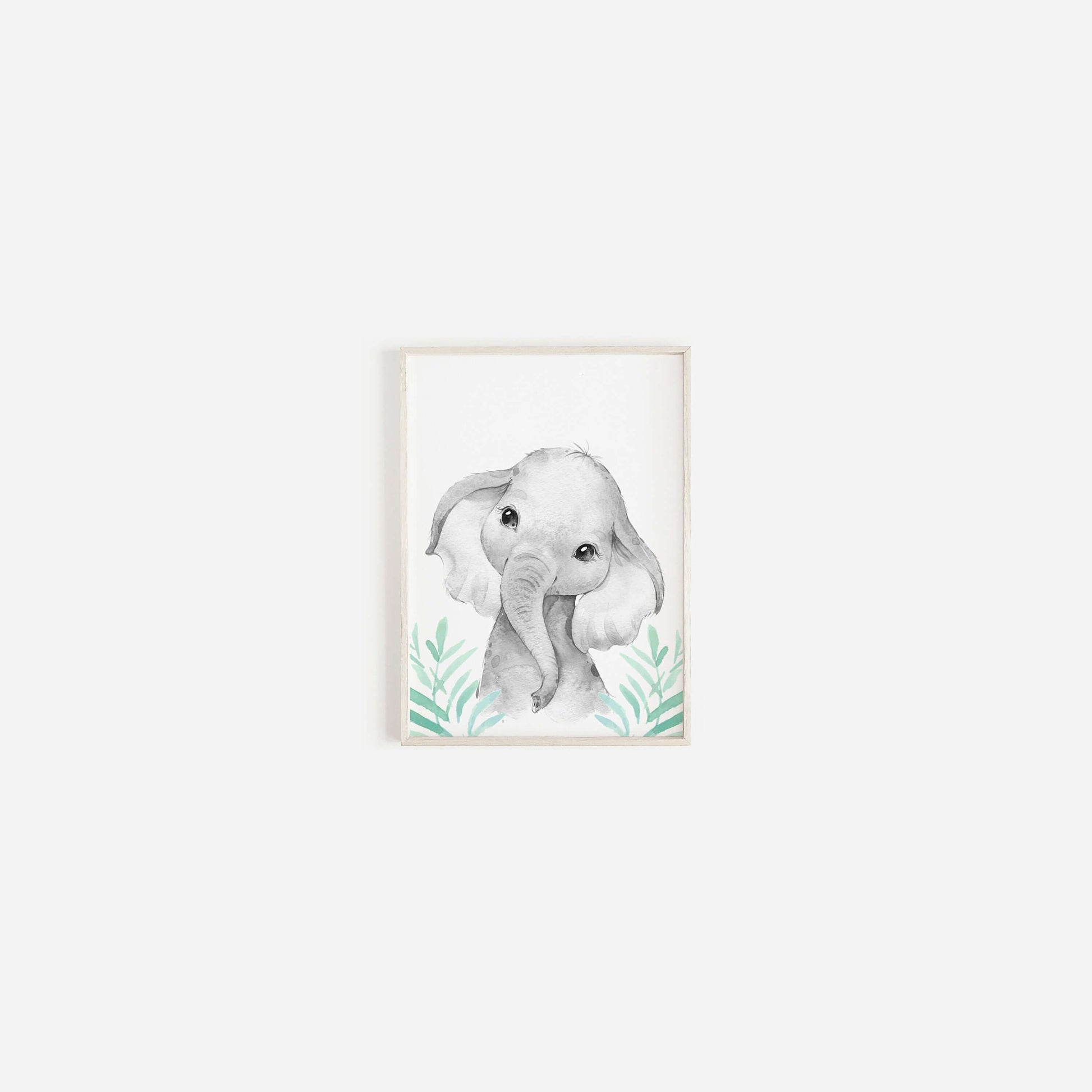 Safari Animal Prints Boys and Girls Nursery Set, Black & White With Foliage, Safari Nursery Decor, Animal Nursery Prints, Nursery Wall Art