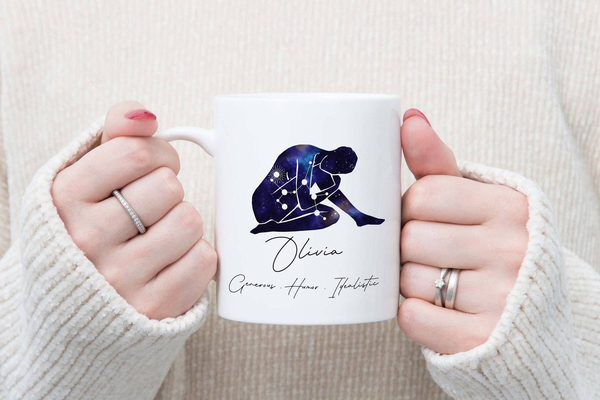 Personalised Star Sign Mug, Personalised Zodiac Mug, Star Sign Mug, Horoscope Gift, Birthday Gift,Constellation Zodiac Mug,Personalised Gift