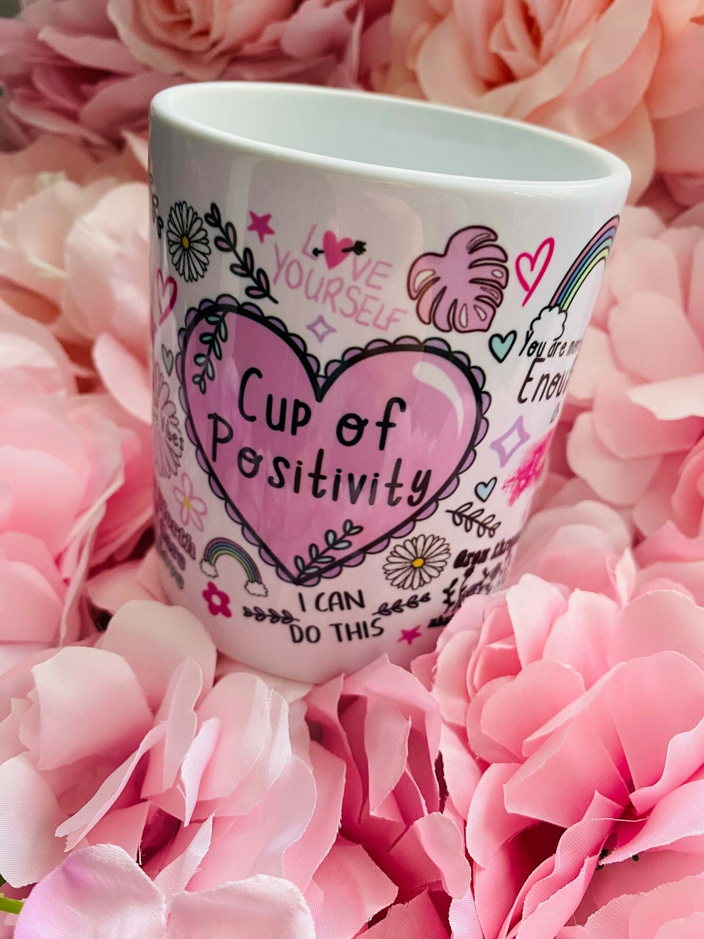 Positive Affirmation Mug,Cup of Positivity,Motivational Mug,Self Love Mug,11oz Ceramic Mug,Best Friend Gift,Gifts for Her,Inspirational gift
