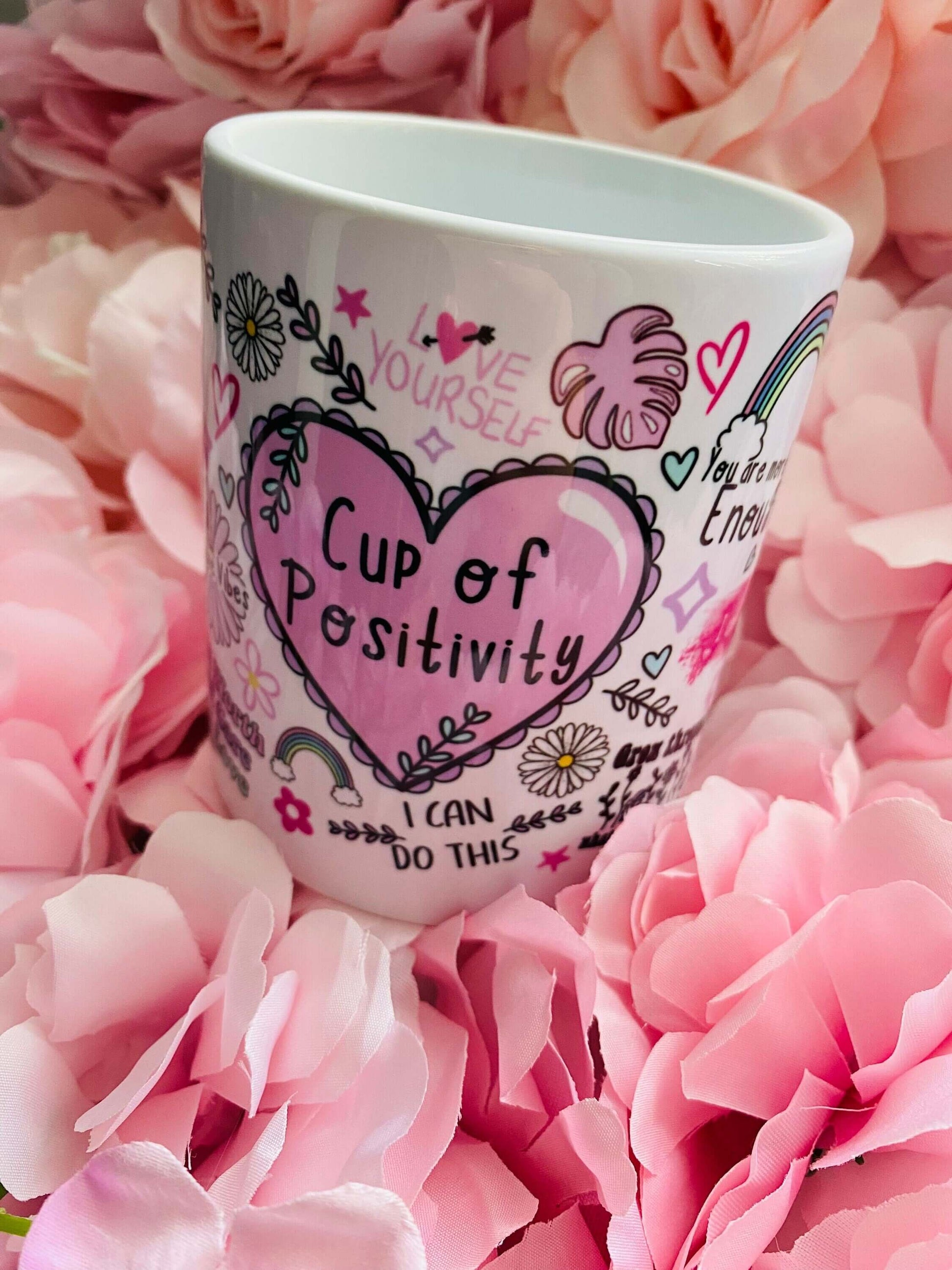 Positive Affirmation Mug,Cup of Positivity,Motivational Mug,Self Love Mug,11oz Ceramic Mug,Best Friend Gift,Gifts for Her,Inspirational gift