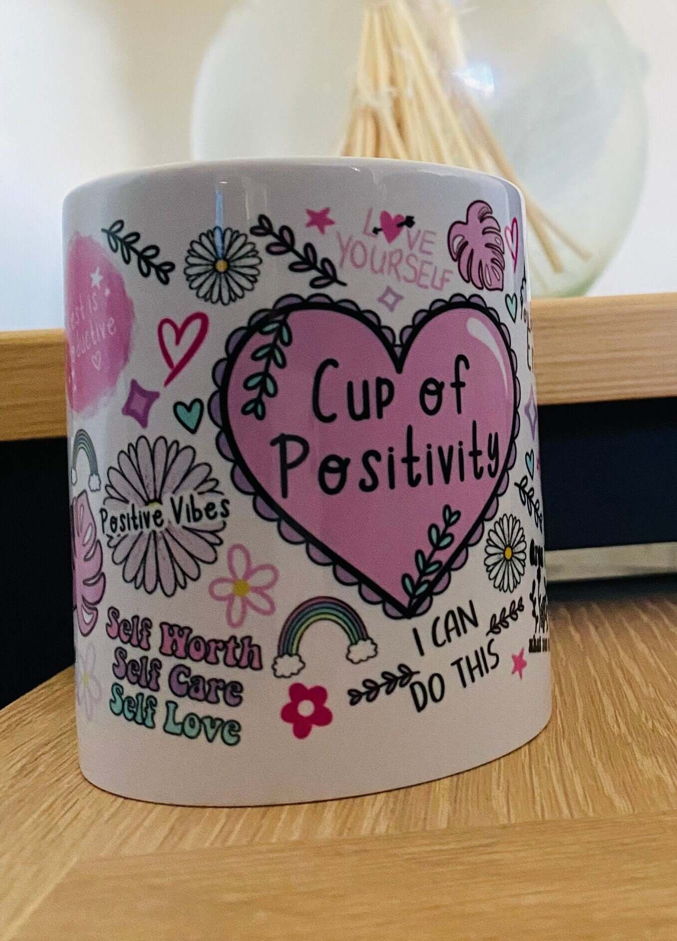 Positive Affirmation Mug,Cup of Positivity,Motivational Mug,Self Love Mug,11oz Ceramic Mug,Best Friend Gift,Gifts for Her,Inspirational gift