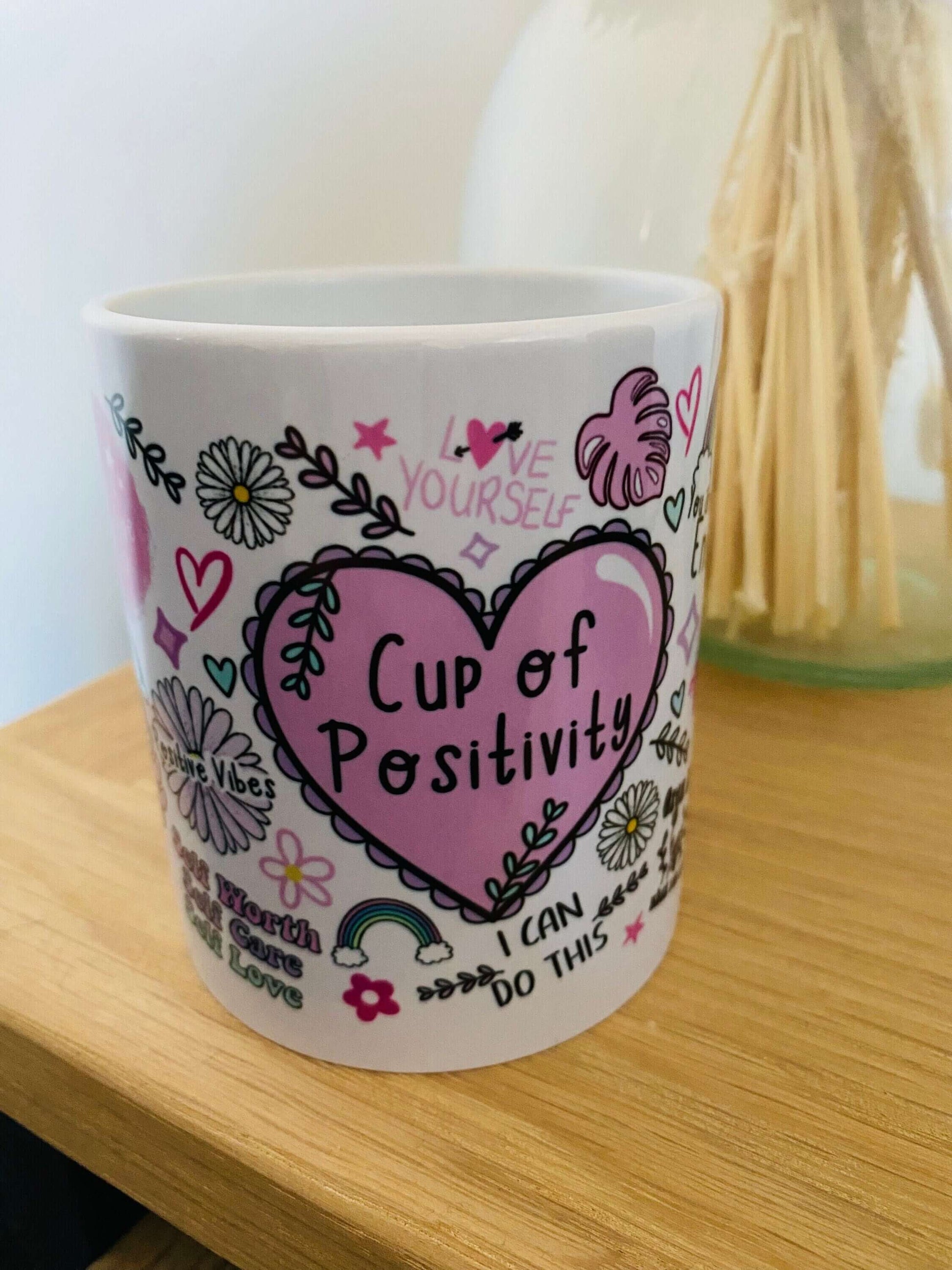 Positive Affirmation Mug,Cup of Positivity,Motivational Mug,Self Love Mug,11oz Ceramic Mug,Best Friend Gift,Gifts for Her,Inspirational gift