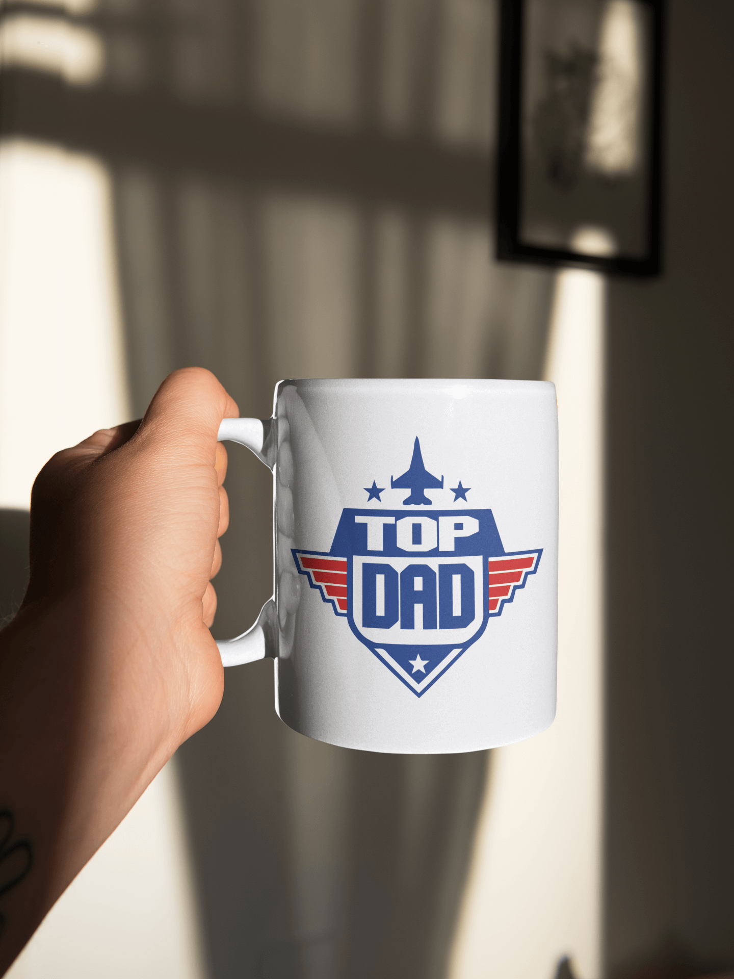 Top Dad Mug, Father's Day Gift, Dad Mug, Gift For Dad, Dad Gift, Ceramic 11oz Mug, Gifts For Him, Birthday Gift