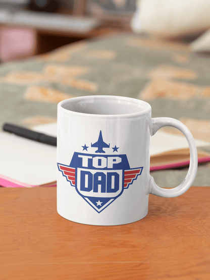 Top Dad Mug, Father's Day Gift, Dad Mug, Gift For Dad, Dad Gift, Ceramic 11oz Mug, Gifts For Him, Birthday Gift