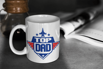 Top Dad Mug, Father's Day Gift, Dad Mug, Gift For Dad, Dad Gift, Ceramic 11oz Mug, Gifts For Him, Birthday Gift