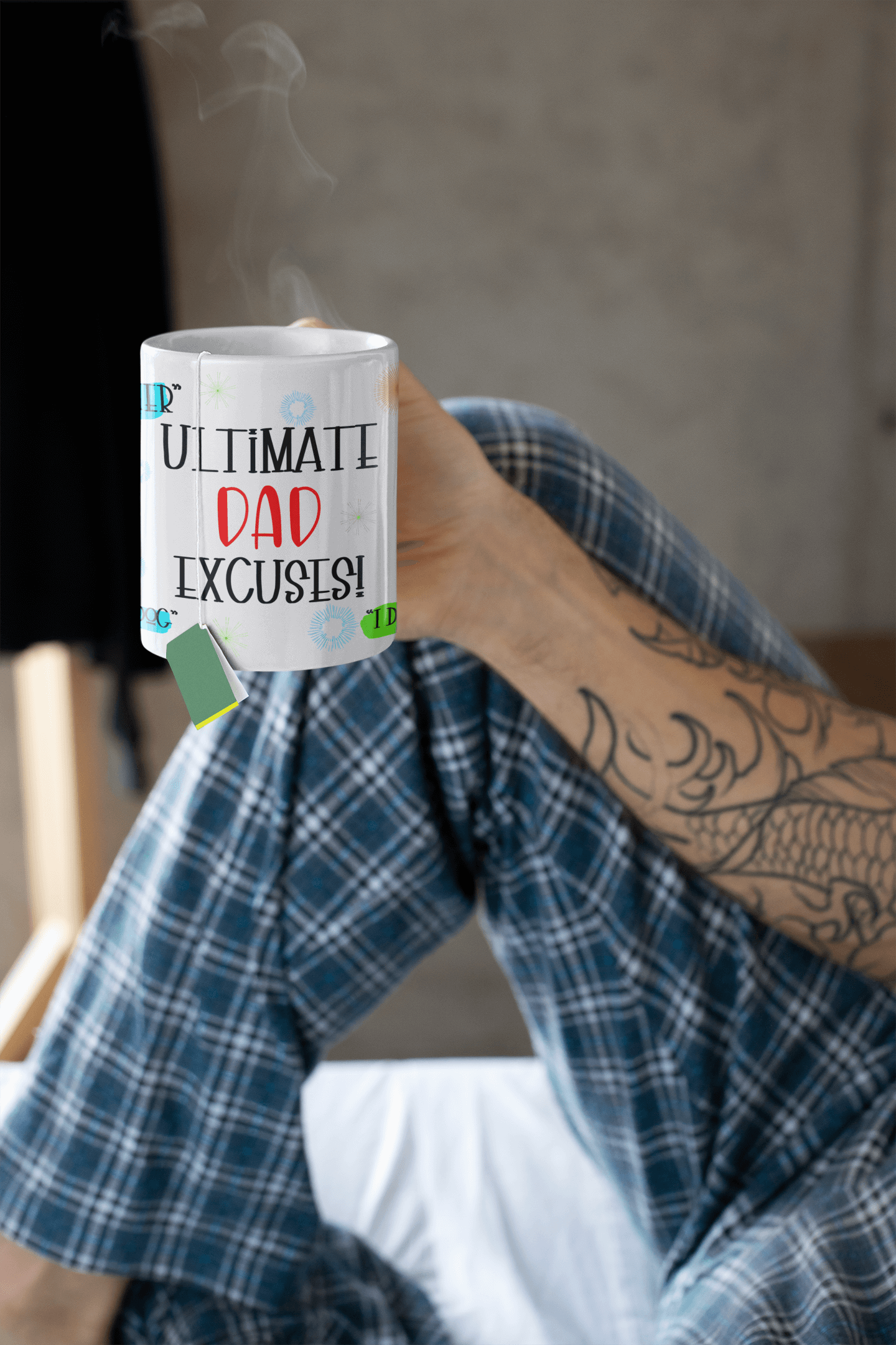 Ultimate Dad Excuses Mug, Father's Day Gift, Dad Mug, Funny Gift, Gift For Dad, Dad Gift, Ceramic 11oz Mug, Gifts For Him, Birthday Gift, Dad Quotes