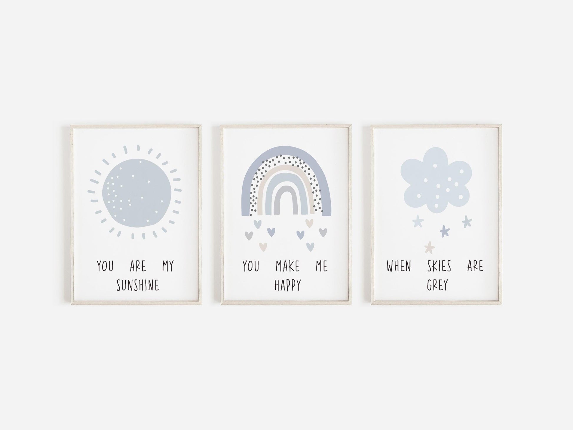 Set of 3, Boys Nursery Decor, Rainbow Nursery Prints, Nursery Print, Sunshine Print, Nursery Prints, Boho Nursery Prints, Boys Prints