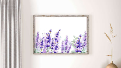 Lavender Watercolour Print, Home Decor, Lavender Wall Art, Botanical Art, Wall Art, Kitchen Decor, Herbs Print, Watercolour Print