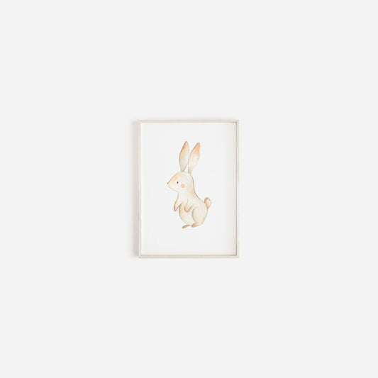 Woodland Rabbit Animal Print, Nursery Decor, Watercolour Prints, Nursery Animal Prints,Nursery Illustrations,Boys And Girls Nursery Prints
