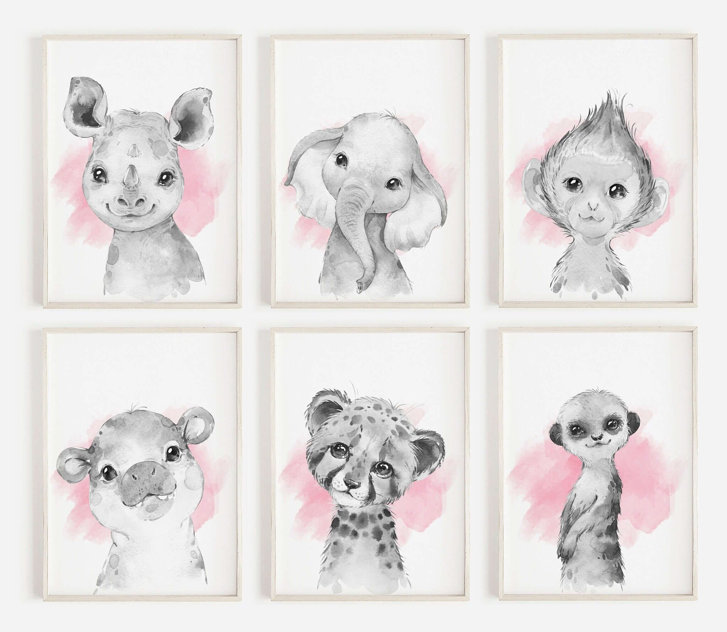 Cute animal prints for 2024 nursery