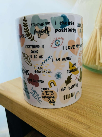 My Daily Affirmation Mug, Boho Design Mug, Motivational Quotes Mug, Positivity Mug, Best Friend Gift, Gifts for Her, Inspirational gifts
